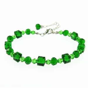 New Austrian Green Crystal Adjustable Bracelet.